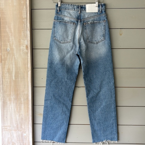 ZARA High Rise Straight Leg Jeans – Size 2 / 24 - Picture 4 of 6